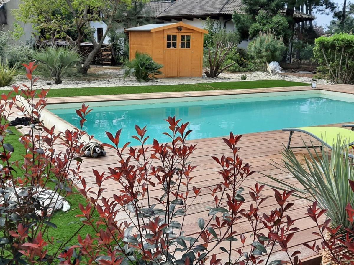 Grande Maison Landaise Avec Piscine Privee, Proche Plage, Pour 8 Personnes A Biscarrosse - Fr-1-319-398 ภายนอก รูปภาพ
