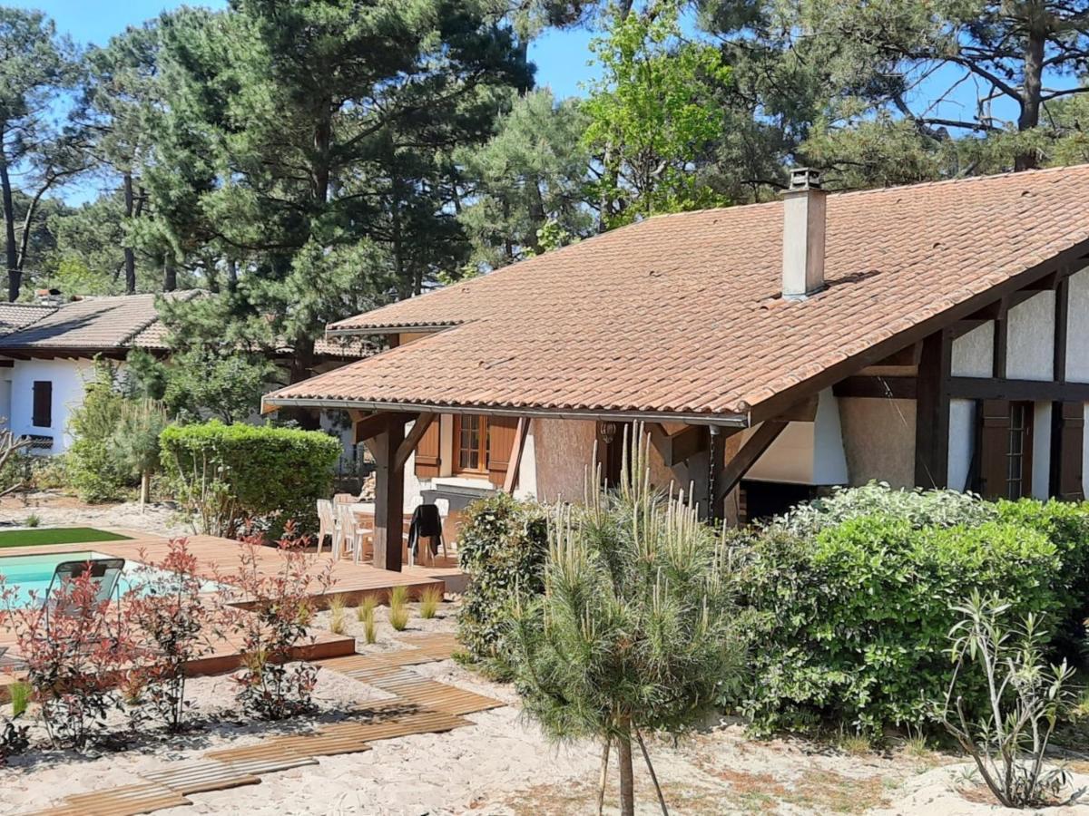 Grande Maison Landaise Avec Piscine Privee, Proche Plage, Pour 8 Personnes A Biscarrosse - Fr-1-319-398 ภายนอก รูปภาพ